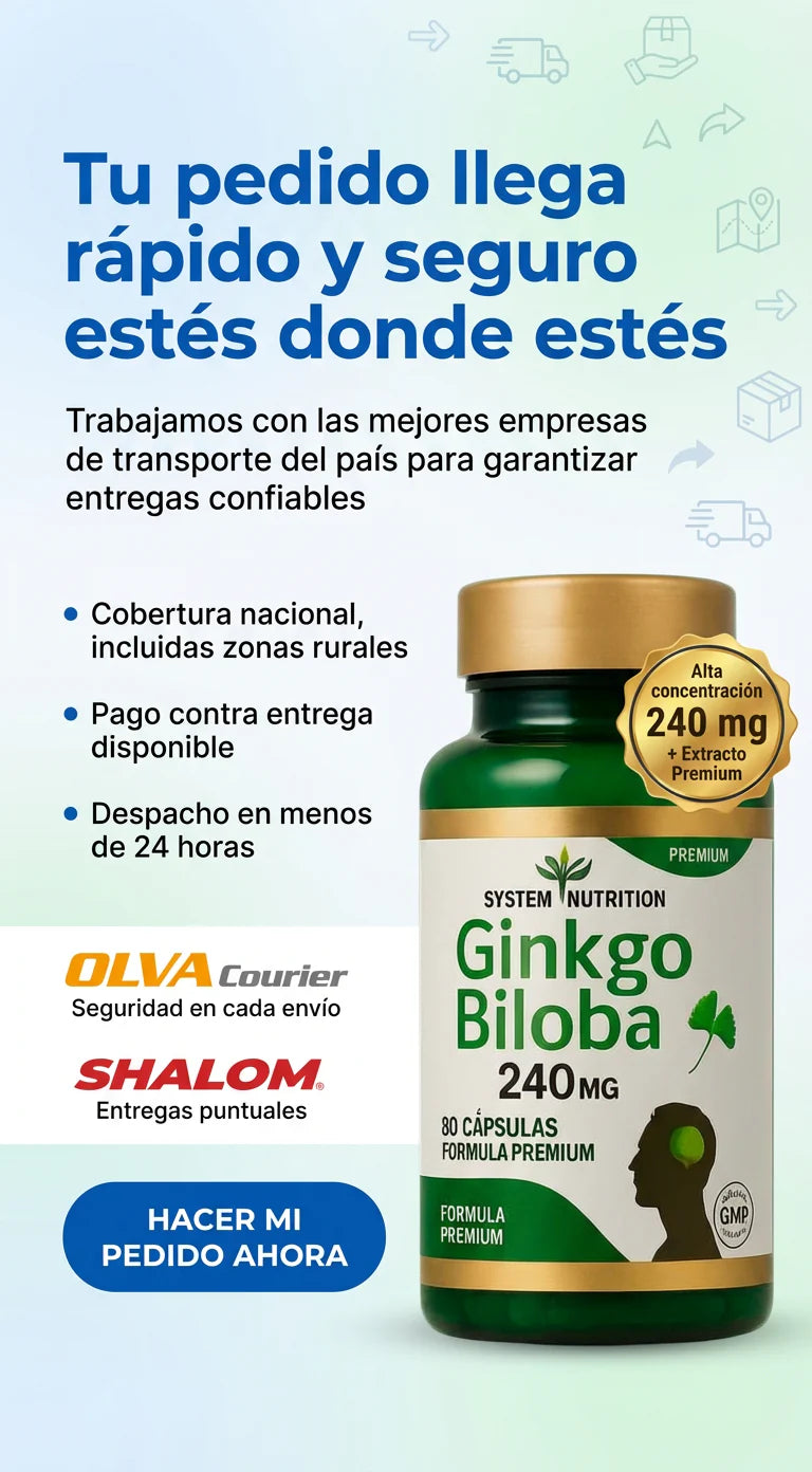 Ginkgo Biloba 240 mg - Suplemento natural premium