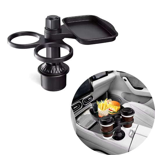 Porta vasos con bandeja para auto